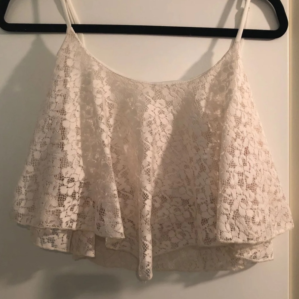 Lace crop top